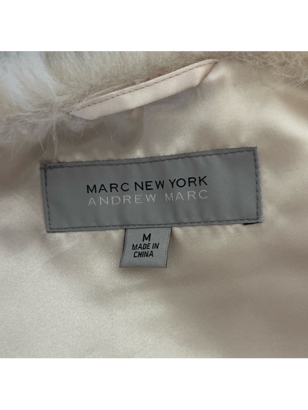 Marc New York Andrew Marc color block faux fur bohemian Y2K hippie vest medium - Picture 9 of 11